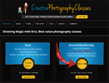 Tablet Screenshot of creativephotographyclasses.com